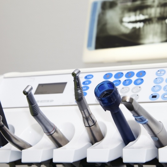 Dental technology in dental treatment room