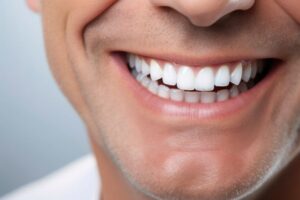 Close-up of man’s happy and healthy smile